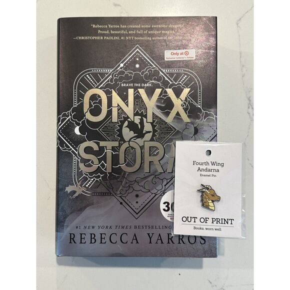 Onyx Storm Rebecca Yarros Target Exclusive Limited Edition Hardcover New W/PIN - Picture 1 of 13